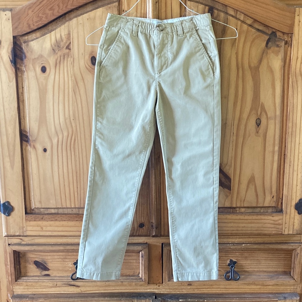 Girls Crown & Ivy tan chino khaki pants size 10